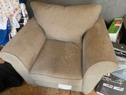 Photo of free 2 seater couch and arm chair good mint condition (Speke L24) #1