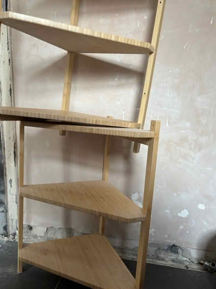 Photo of free 2 ikea bamboo corner shelves (Lanchester) #1