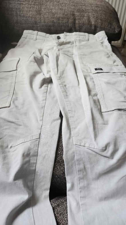 Photo of free Zara off white side pocket cargos (Ham TW10) #2