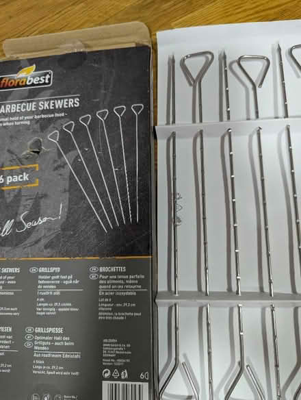 Photo of free 6 stainless Florabest Skewers New (Grangeway area NN10) #4