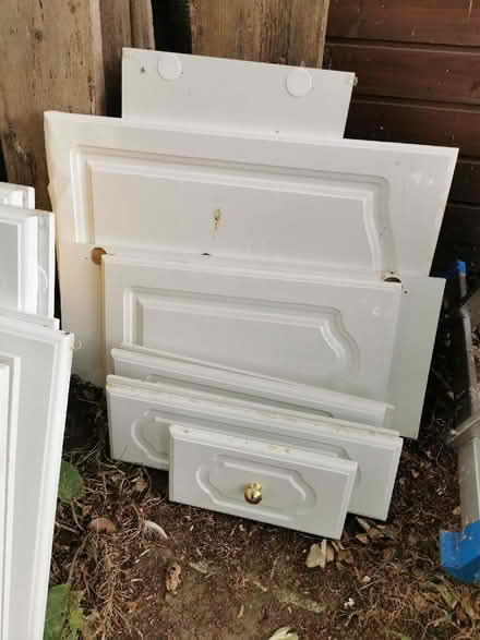 Photo of free Gloss white kitchen cupboard doors (Salhouse NR13) #2