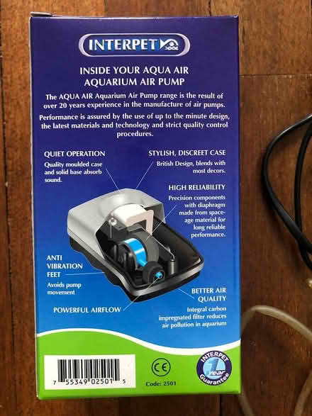 Photo of free Fish tank air pump (Liphook GU30) #3