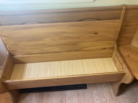 Photo of free Corner bench with storage (Stowe) #4