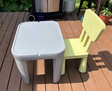 Photo of free child's outdoor table and chair (Hunt Club) #1