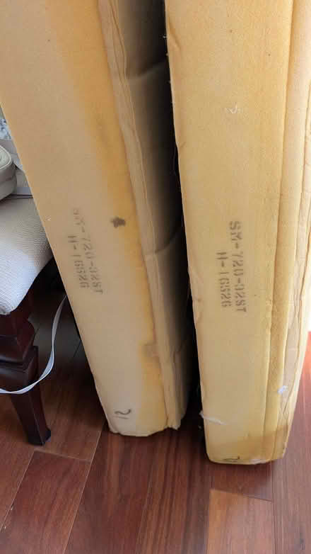 Photo of free Old couch foam 30" x36"x5 " (Cupertino/West San Jose) #1
