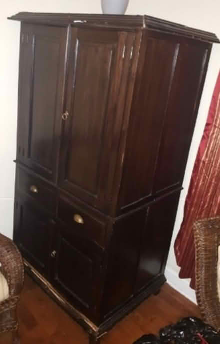 Photo of free Brown wooden cabinet (Washington DC) #2