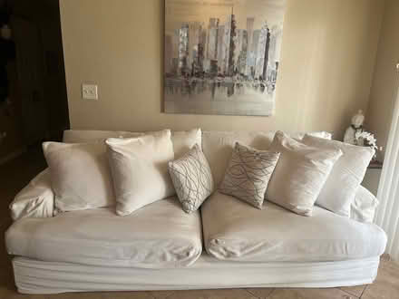 Photo of free White Comfy Sofa 90” (Naples 34109) #1