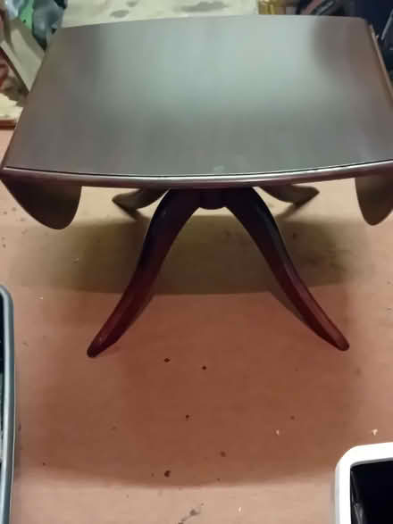 Photo of free Stag mahogany coffee table with drop leaves leaves. (Bilton HG1) #1