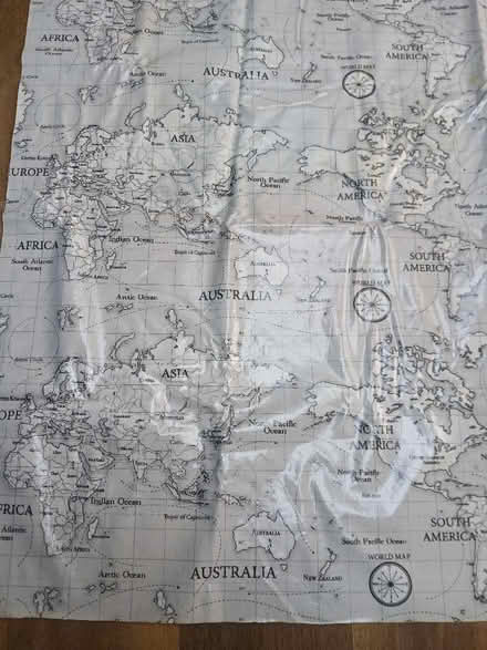 Photo of free World map oil cloth (Odd Down) #2