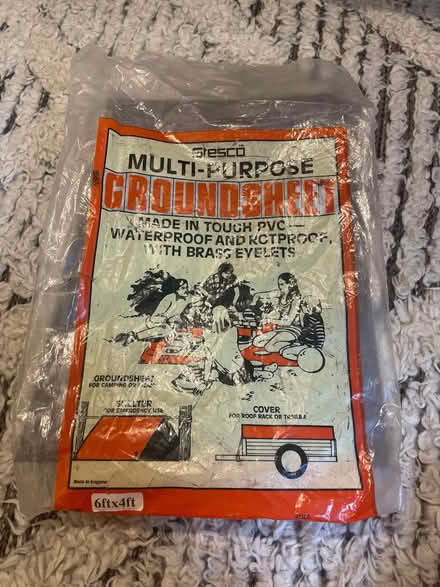 Photo of free PVC mutlipurpose brown ground sheet (Acton W3) #2