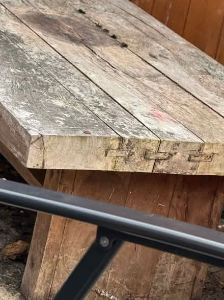 Photo of free Outdoor wooden coffee table (Rotherham S66) #1