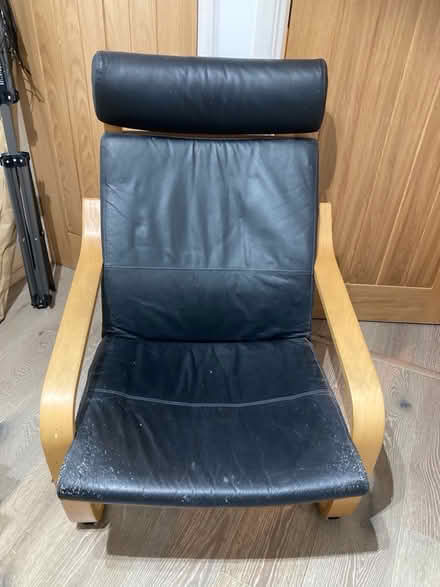 Photo of free POÄNG Chair, worn but comfortable (Near Brookfield Park) #1