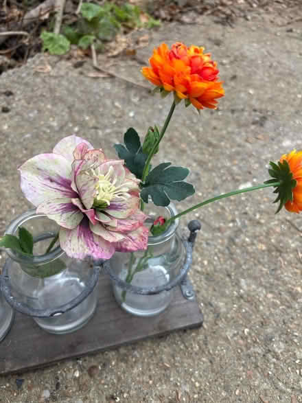 Photo of free Artificial flowers and vases (Chessington KT9) #1