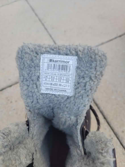 Photo of free Karrimor Snow Boots (Size UK 9) (Edwalton NG12) #2