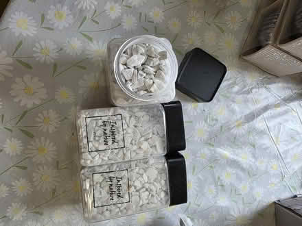 Photo of free Decorative White Stones (3 containers) (Potter Street CM17) #1
