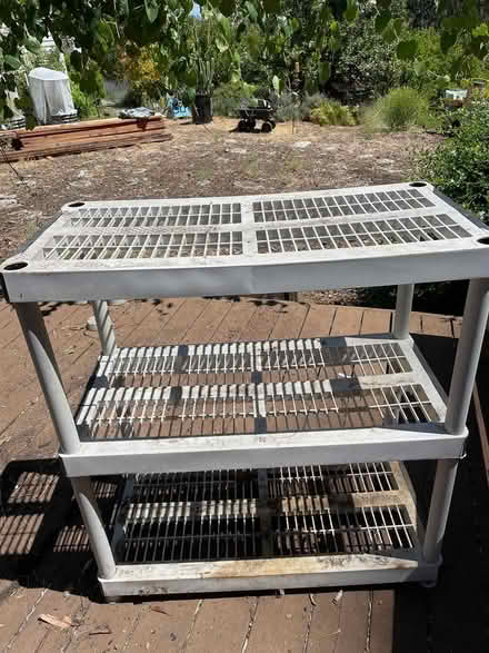 Photo of free plastic self standing shelves (Los Altos Hills) #1