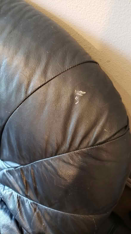 Photo of free Vinyl couch, storage ottoman chair (Kirkland Highlands) #2