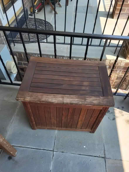 Photo of free Wooden porch chairs/outdoor cooler (Hill East) #4