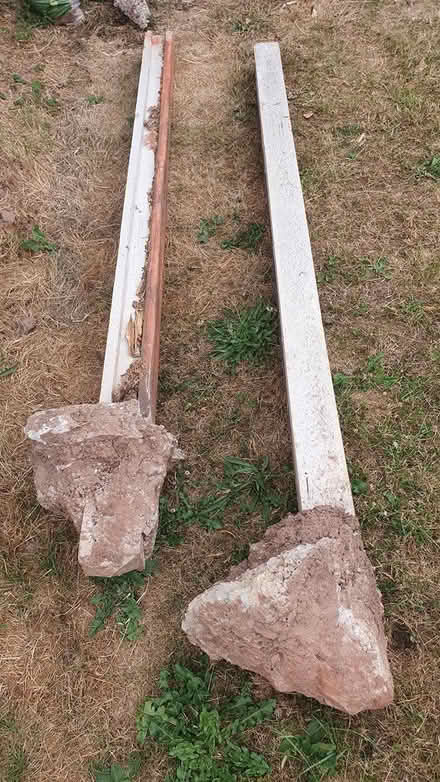 Photo of free 2 x concrete fence posts (Ewyas Harold, HR2) #1