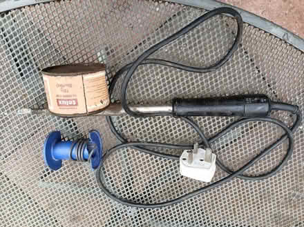 Photo of free Electric soldering iron, flux and solder (Llandrindod LD1) #1