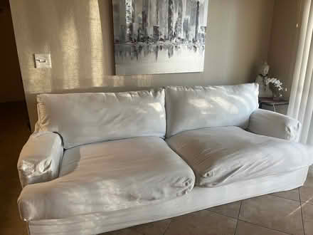 Photo of free White Comfy Sofa 90” (Naples 34109) #2