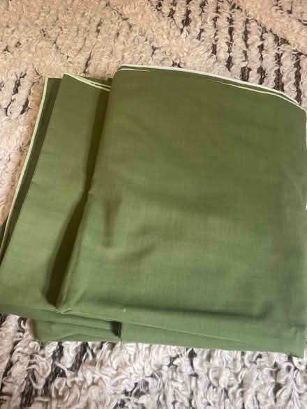 Photo of free 2 green single duvet covers (Acton W3) #1