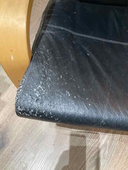 Photo of free POÄNG Chair, worn but comfortable (Near Brookfield Park) #2