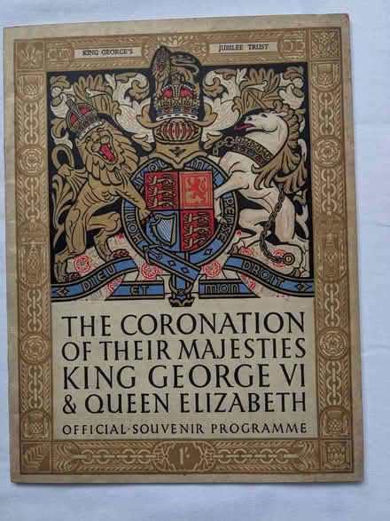 Photo of free Souvenir Coronation Programme George VI May 1937 (Southport PR9) #1