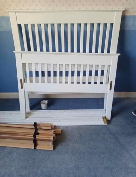 Photo of free Single bed, wooden, good quality (Greystones S11) #1
