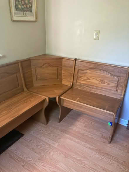 Photo of free Corner bench with storage (Stowe) #2