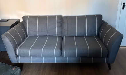 Photo of free Grey Sofa and Pouffe (Chesterfield S40) #1