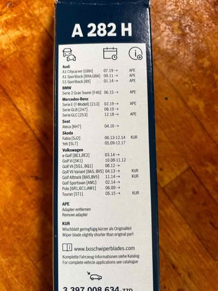 Photo of free Wiper blade (Ramsbottom BL0) #3