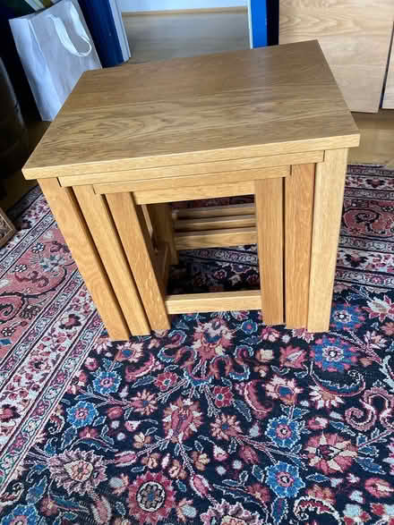 Photo of free Solid wood nest of tables (Kingston KT2) #2
