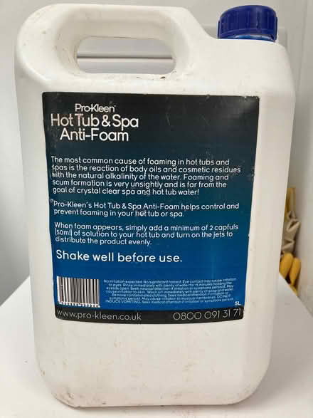 Photo of free Hot tub anti-foam liquid (Fishponds BS16) #2