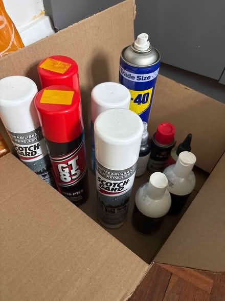 Photo of free Full and half full cans of WD40, GT85, scotch guard, etc (Summertown OX2) #1