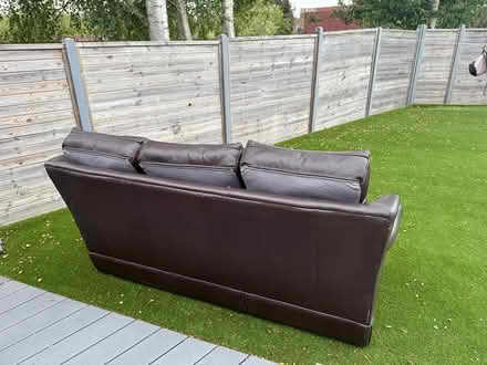 Photo of free Brown Leather Sofa (RG12 Birch Hill) #2