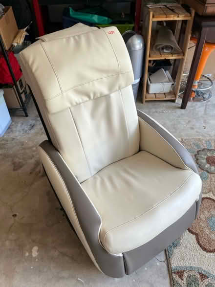 Photo of free Small leather chair (Kings park west) #2