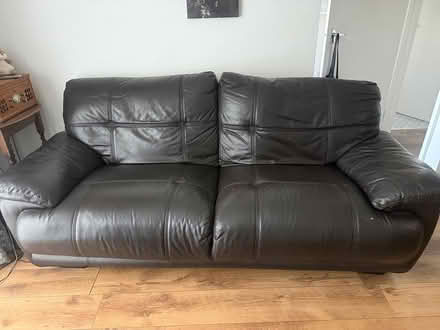 Photo of free Leather 3 seater sette (Walsall WS8) #1
