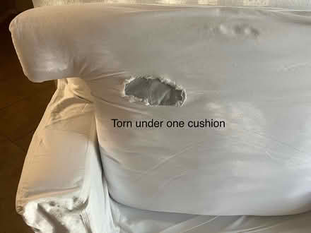 Photo of free White Comfy Sofa 90” (Naples 34109) #4
