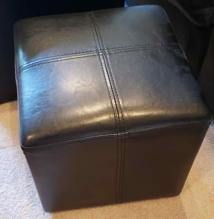 Photo of free Vinyl couch, storage ottoman chair (Kirkland Highlands) #4