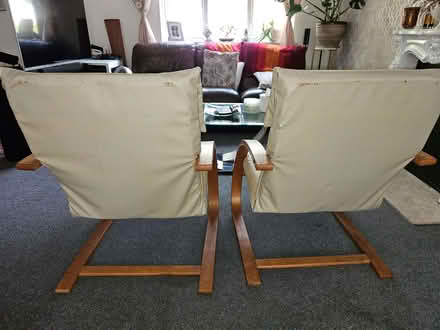 Photo of free Cream leather lounge chairs (Townsend BH8) #2