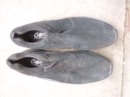 Photo of free size 12: boots, Cotton Trader suede slip-ons, Aldi crocs (Purley CR8) #4