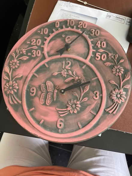 Photo of free Garden terracotta wall clock. (Bethnal Green E2) #1