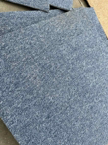 Photo of free Blue carpet tiles (Hitchin Herts) #2