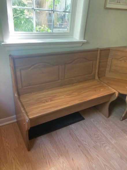Photo of free Corner bench with storage (Stowe) #3