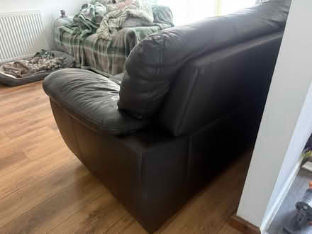 Photo of free Leather 3 seater sette (Walsall WS8) #3