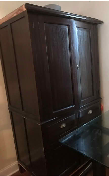 Photo of free Brown wooden cabinet (Washington DC) #3