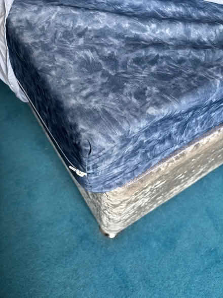 Photo of free Crushed velvet Double Bed (Keighley) #3