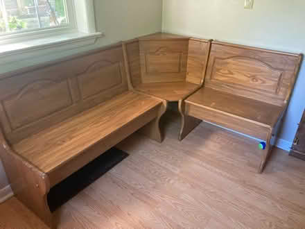 Photo of free Corner bench with storage (Stowe) #1