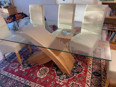 Photo of free Glass dining table for 8 and chairs (Letchworth SG6) #1